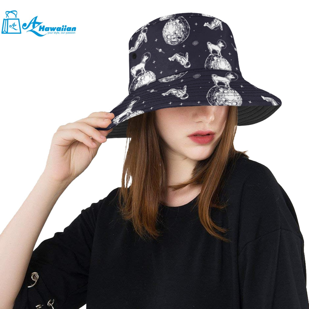 Chihuahua space helmet astronaut pattern Unisex Bucket Hat