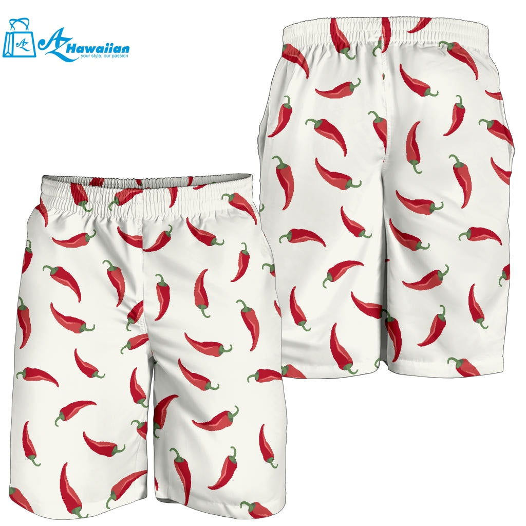 Chili Peppers Pattern Men Shorts