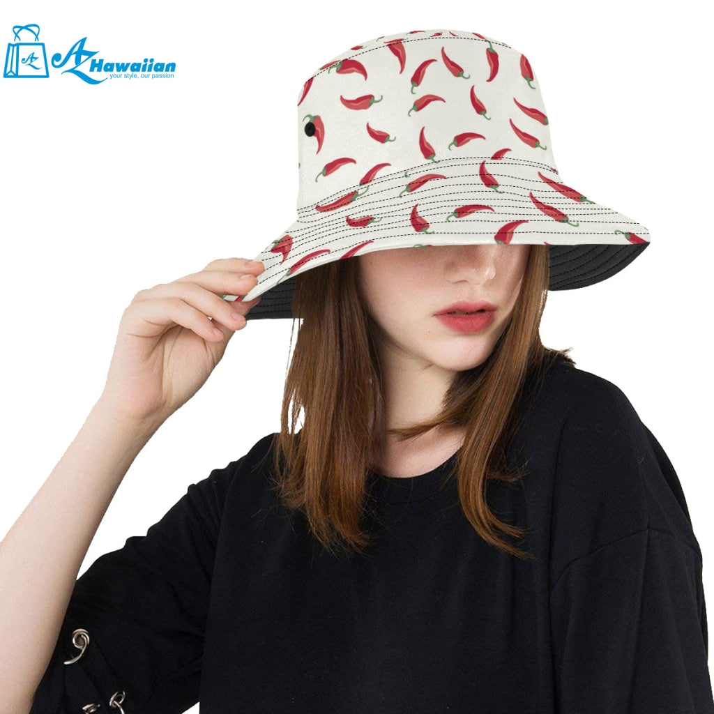 Chili peppers pattern Unisex Bucket Hat