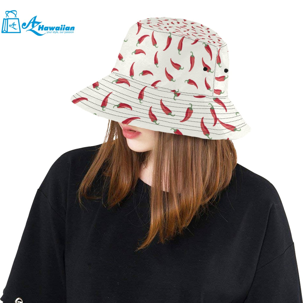 Chili peppers pattern Unisex Bucket Hat