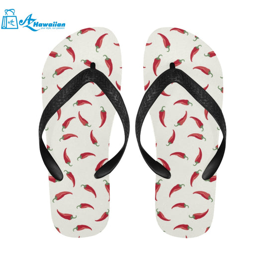 Chili peppers pattern Unisex Flip Flops