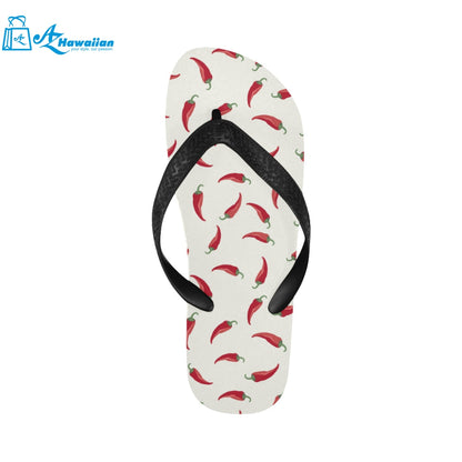 Chili peppers pattern Unisex Flip Flops