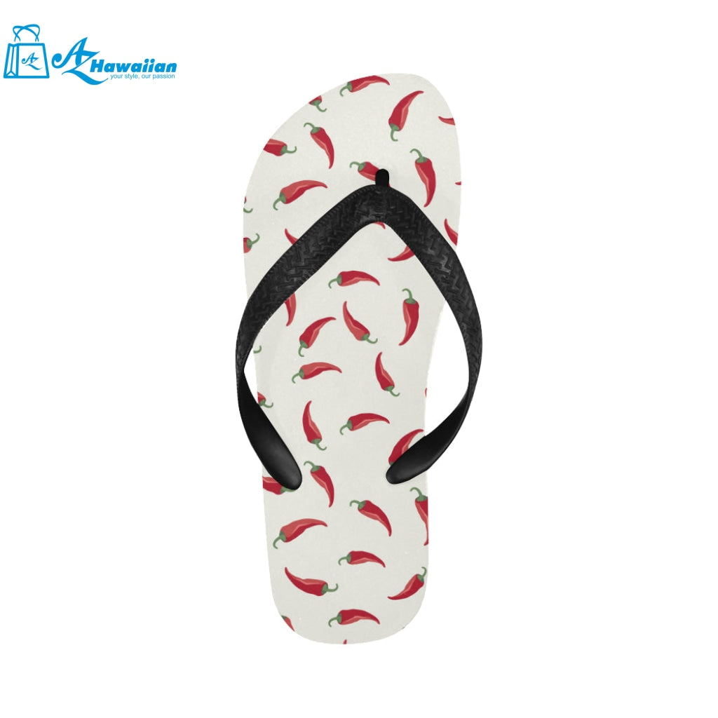 Chili peppers pattern Unisex Flip Flops