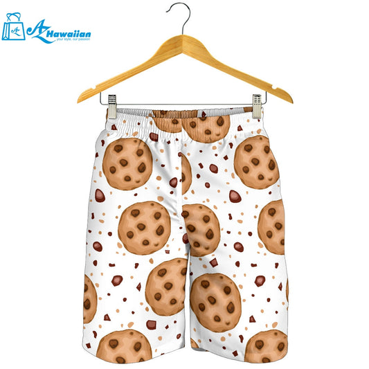 Chocolate Chip Cookie Pattern Men Shorts