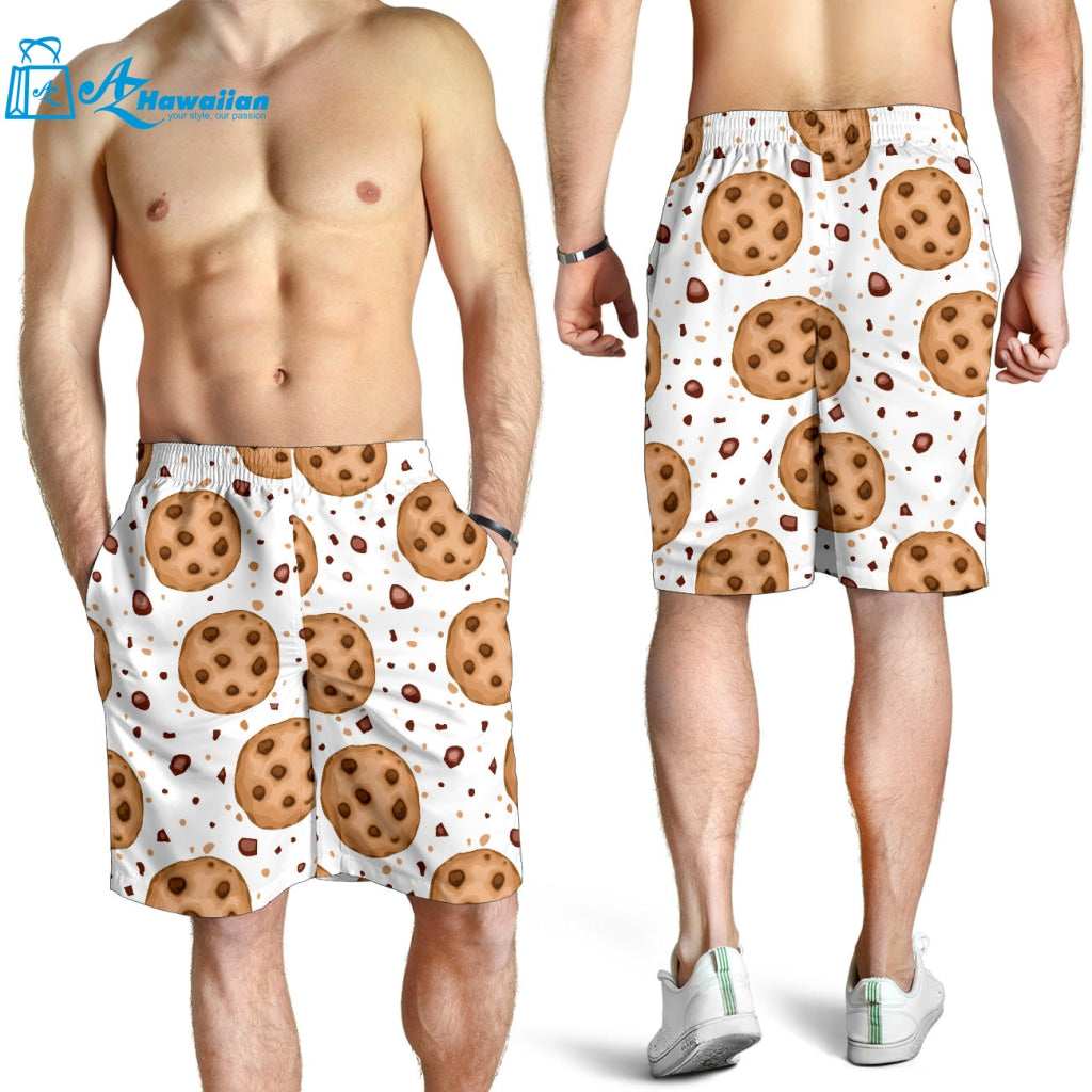 Chocolate Chip Cookie Pattern Men Shorts