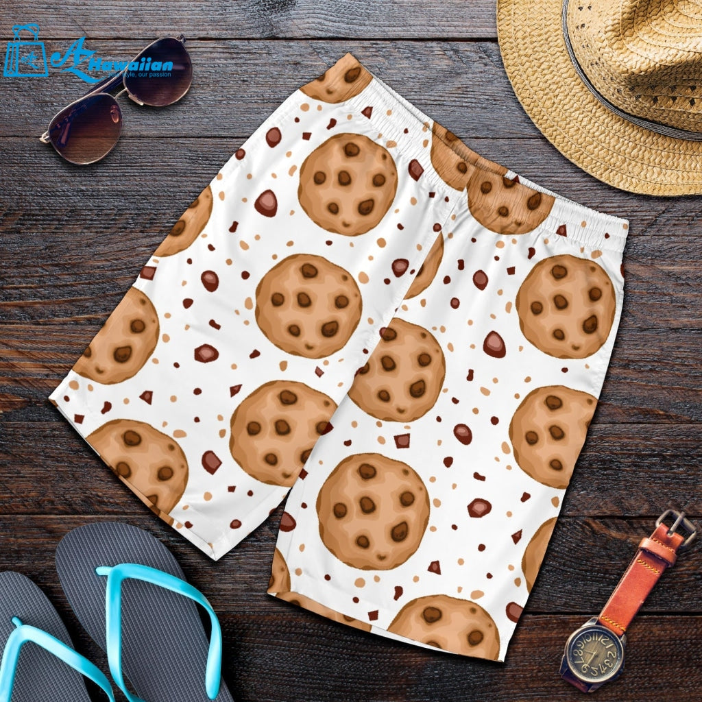 Chocolate Chip Cookie Pattern Men Shorts