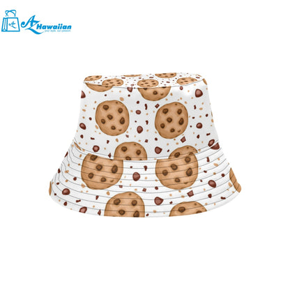 chocolate chip cookie pattern Unisex Bucket Hat