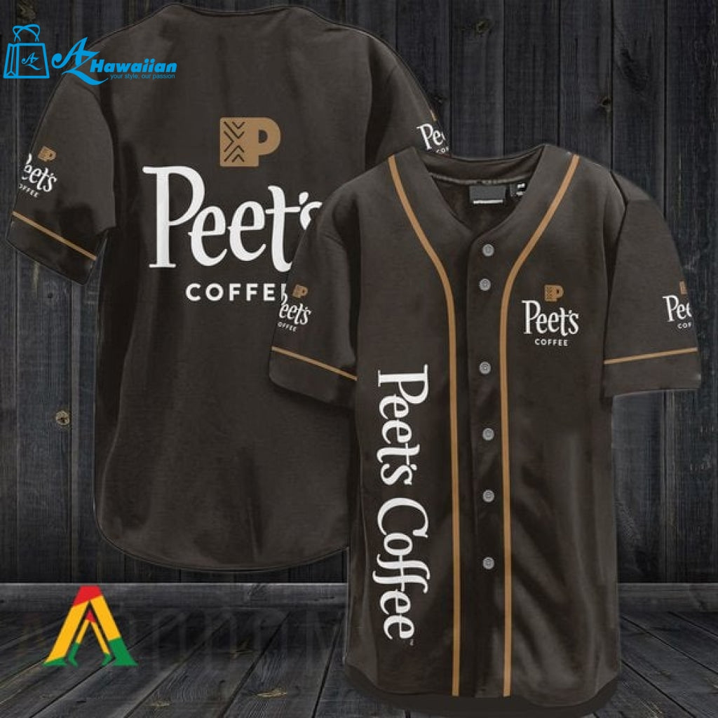 Chocolate Peet's Coffee Baseball Jersey