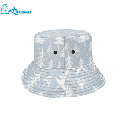 Christmas tree winter forest pattern Unisex Bucket Hat