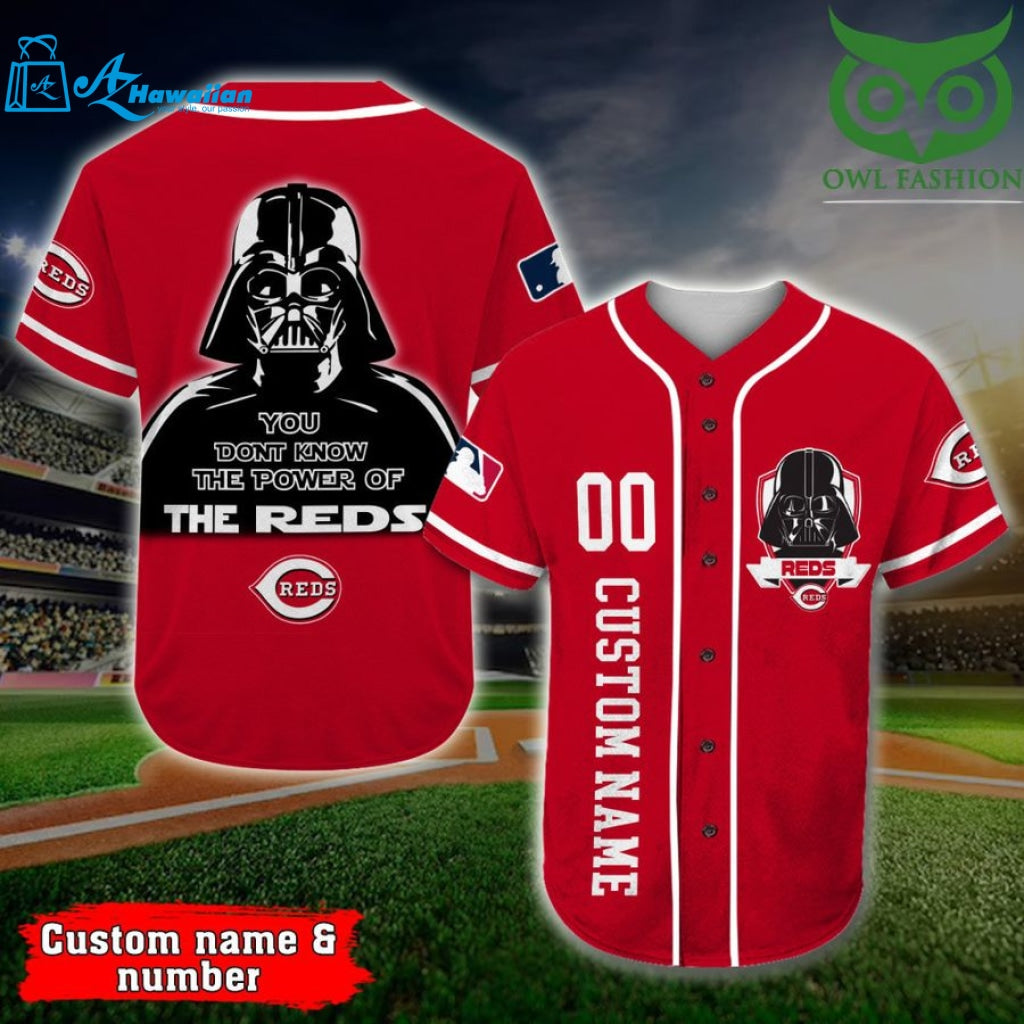 Cincinnati Reds Baseball Jersey Darth Vader Star Wars Personalized Gift, Custom Name Number