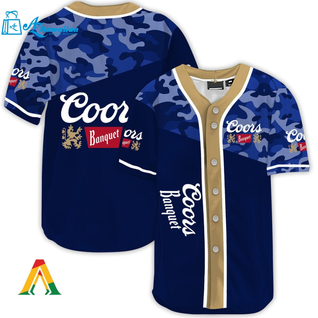 Classic Camouflage Coors Banquet Baseball Jersey