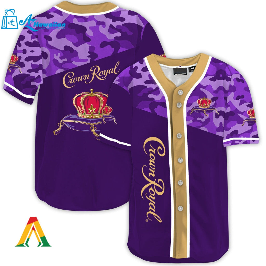 Classic Camouflage Crown Royal Baseball Jersey