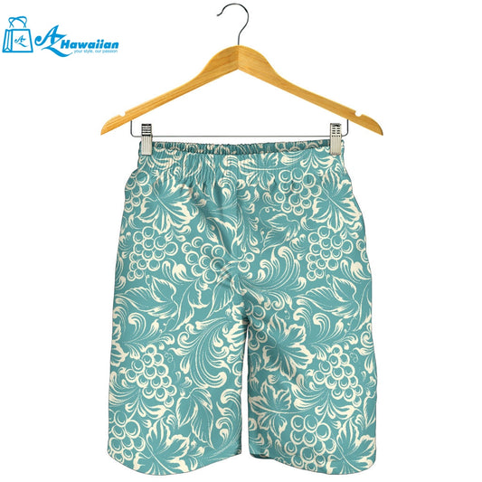 Classic Hand Drawn Grape Pattern Men Shorts