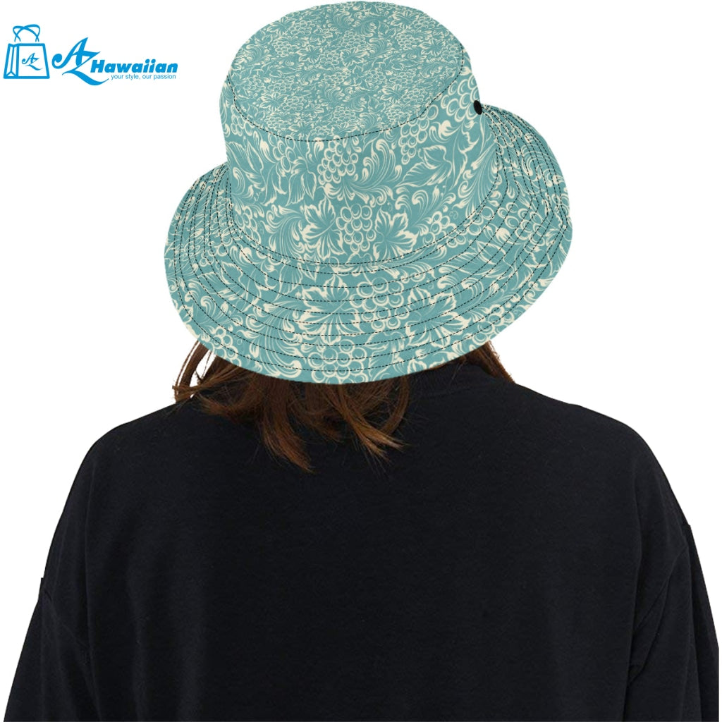 Classic Hand drawn Grape pattern Unisex Bucket Hat