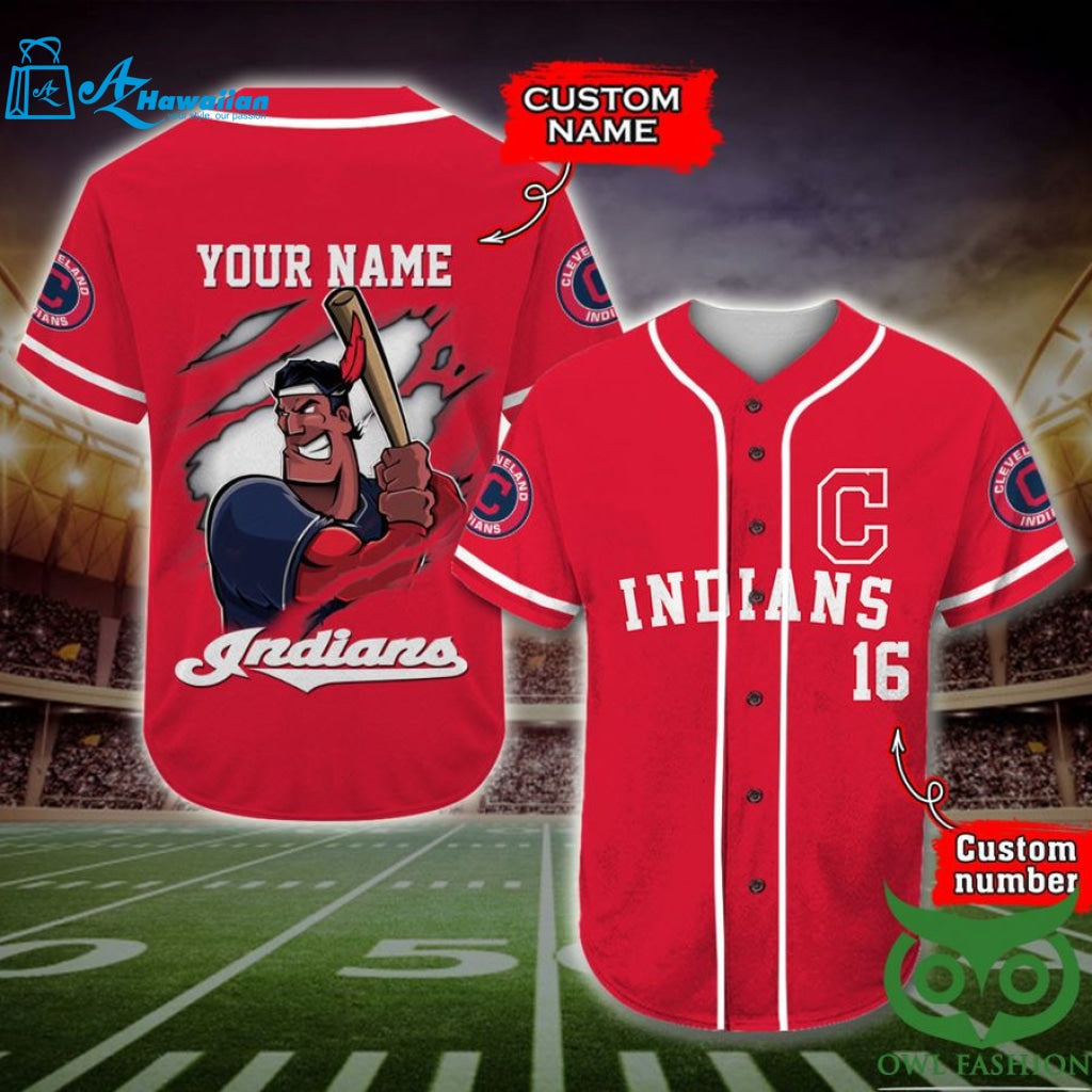 Cleveland Indians Baseball Jersey Personalized Gift, Custom Name Number