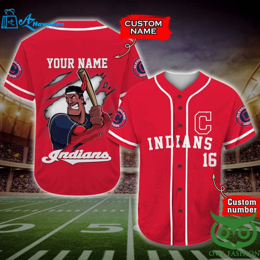 Cleveland Indians Baseball Jersey Personalized Gift, Custom Name Number