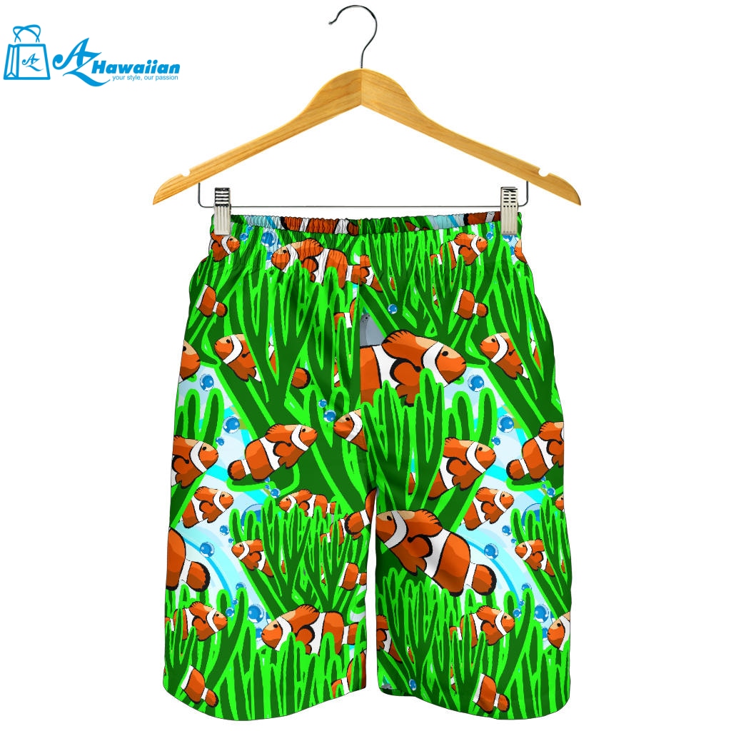 Clown Fish Pattern Print Design 01 Men Shorts