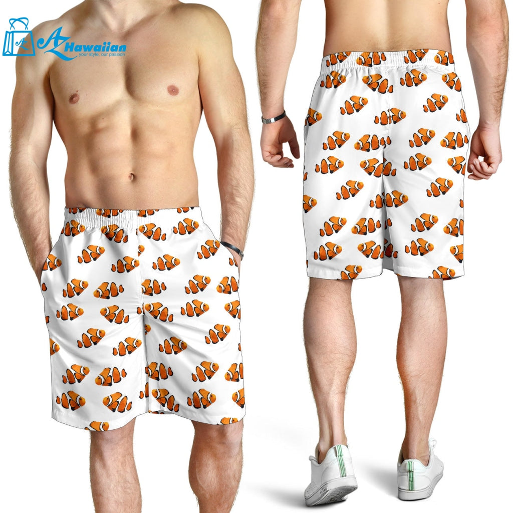 Clown Fish Pattern Print Design 03 Men Shorts