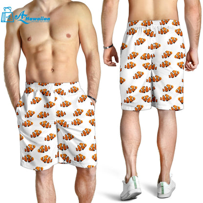 Clown Fish Pattern Print Design 03 Men Shorts