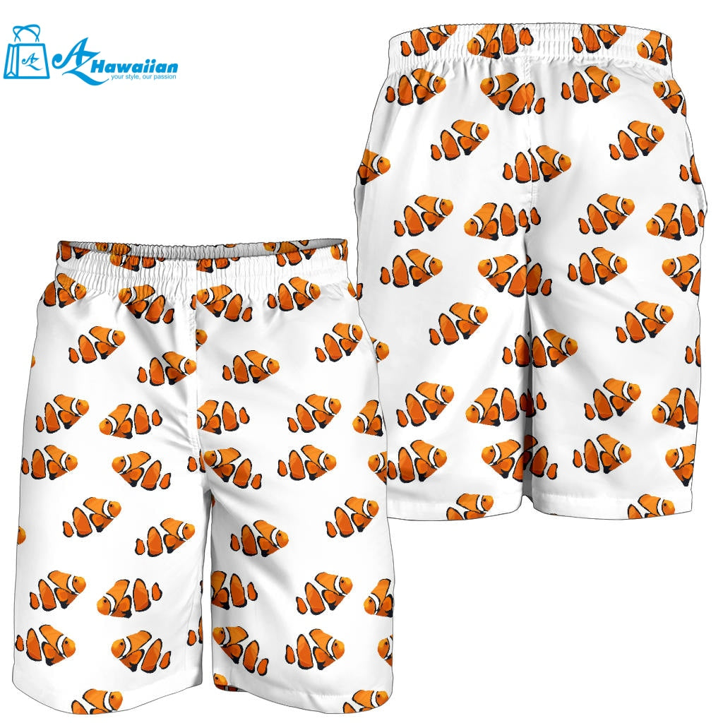 Clown Fish Pattern Print Design 03 Men Shorts