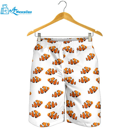 Clown Fish Pattern Print Design 03 Men Shorts