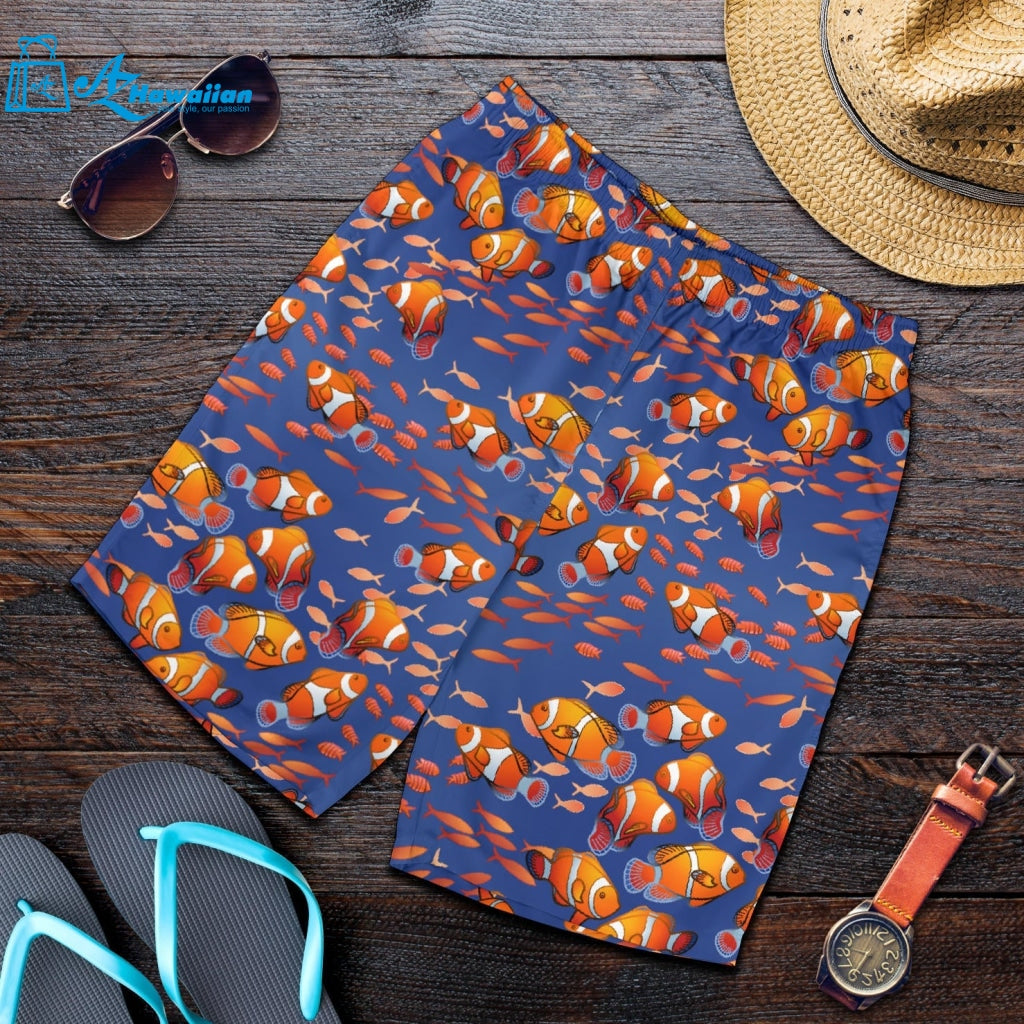 Clown Fish Pattern Print Design 04 Men Shorts