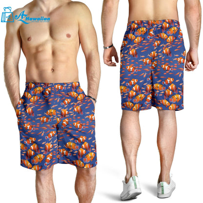 Clown Fish Pattern Print Design 04 Men Shorts