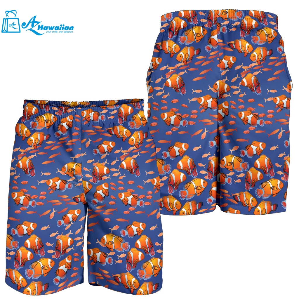 Clown Fish Pattern Print Design 04 Men Shorts