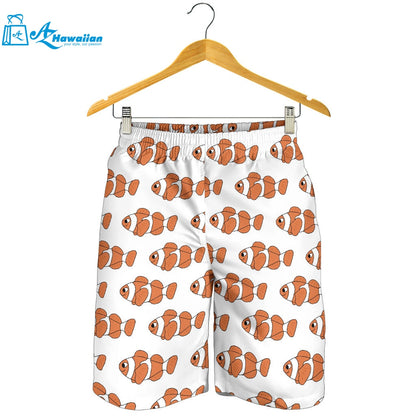 Clown Fish Pattern Print Design 05 Men Shorts