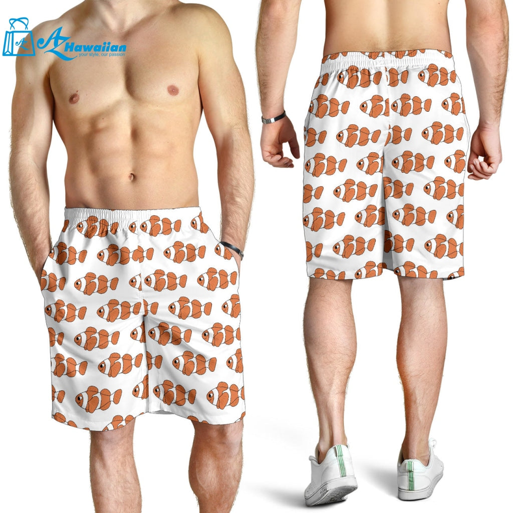 Clown Fish Pattern Print Design 05 Men Shorts