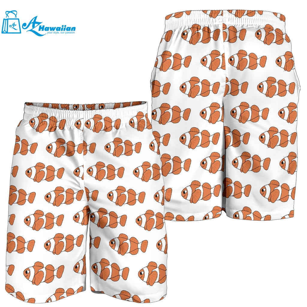 Clown Fish Pattern Print Design 05 Men Shorts