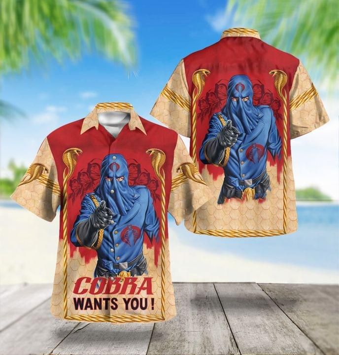 Cobra Commander Cobra Wants You Print Short Sleeve 