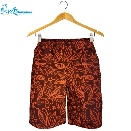 Cocoa Beans Tribal Polynesian Pattern Men Shorts