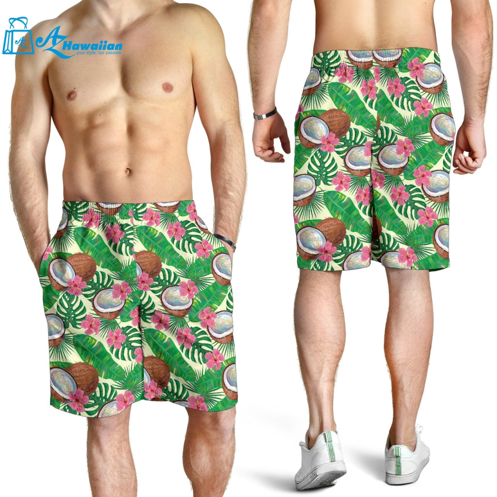 Coconut Pattern Print Design 01 Men Shorts