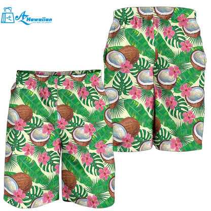 Coconut Pattern Print Design 01 Men Shorts