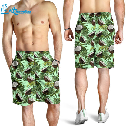 Coconut Pattern Print Design 02 Men Shorts