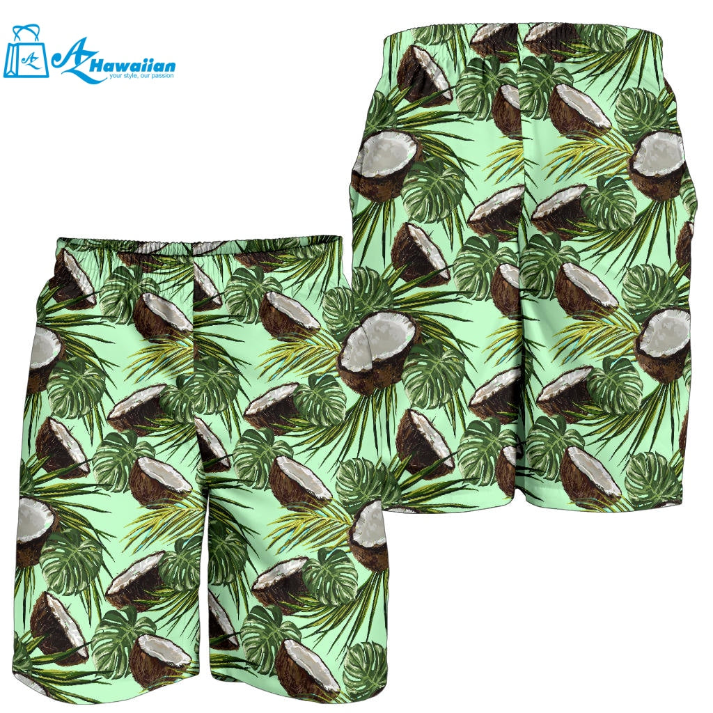 Coconut Pattern Print Design 02 Men Shorts