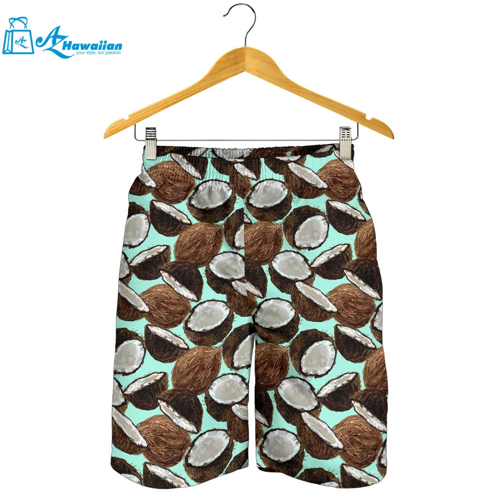 Coconut Pattern Print Design 03 Men Shorts