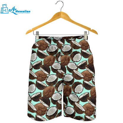 Coconut Pattern Print Design 03 Men Shorts