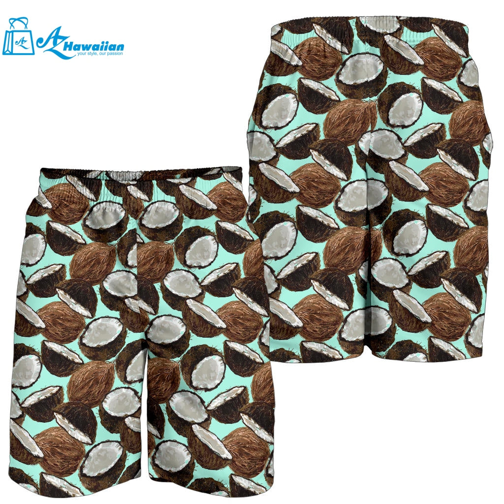 Coconut Pattern Print Design 03 Men Shorts