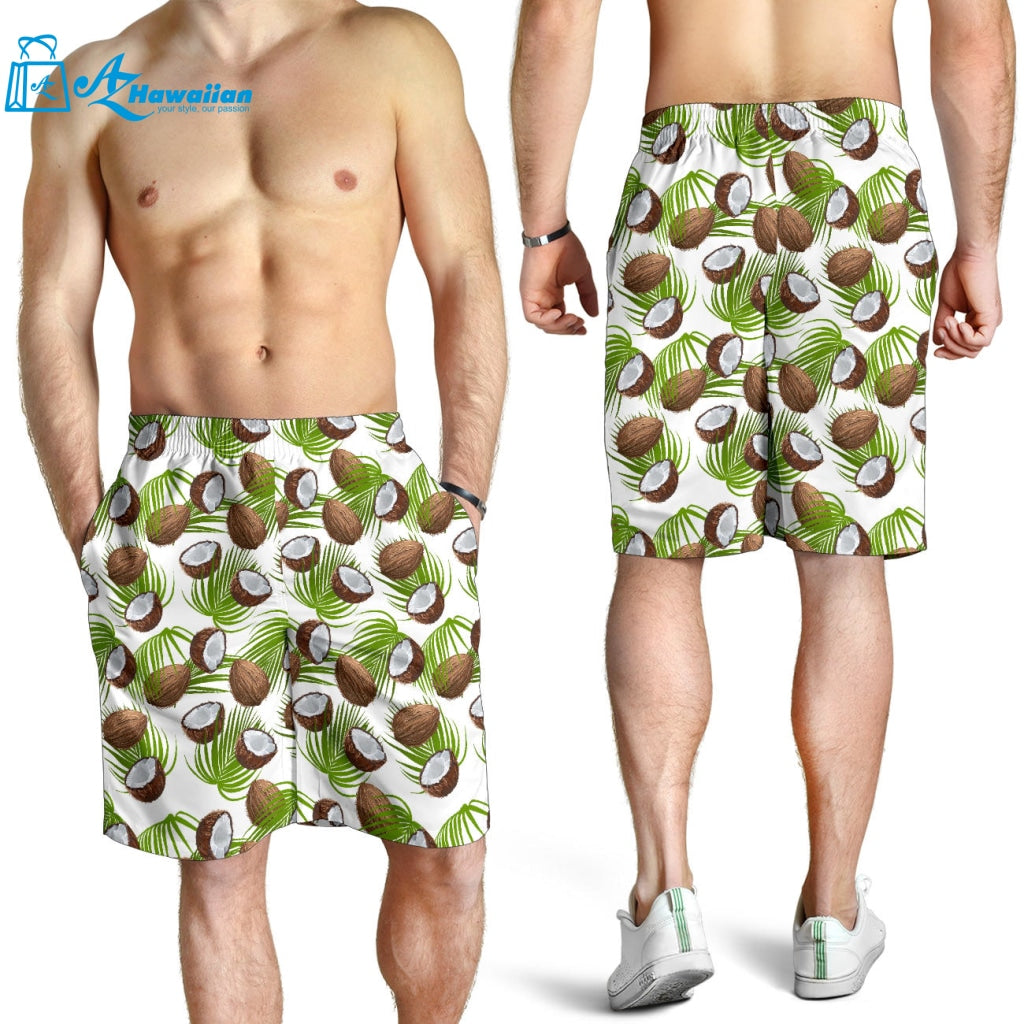 Coconut Pattern Print Design 04 Men Shorts