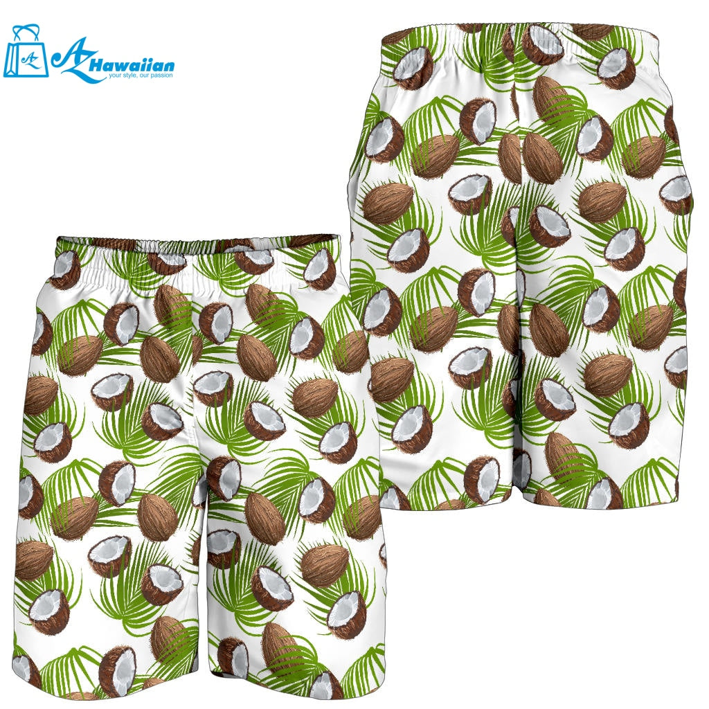 Coconut Pattern Print Design 04 Men Shorts