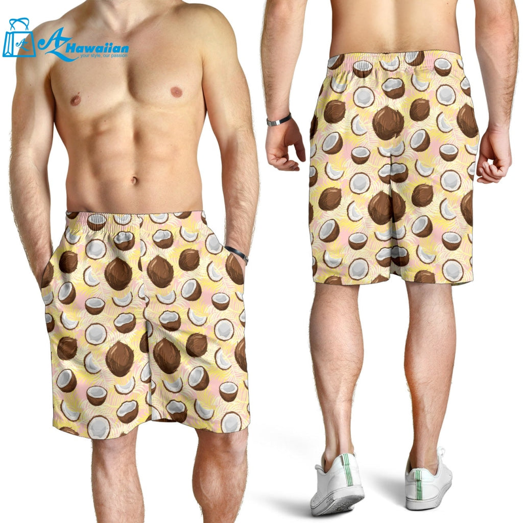 Coconut Pattern Print Design 05 Men Shorts