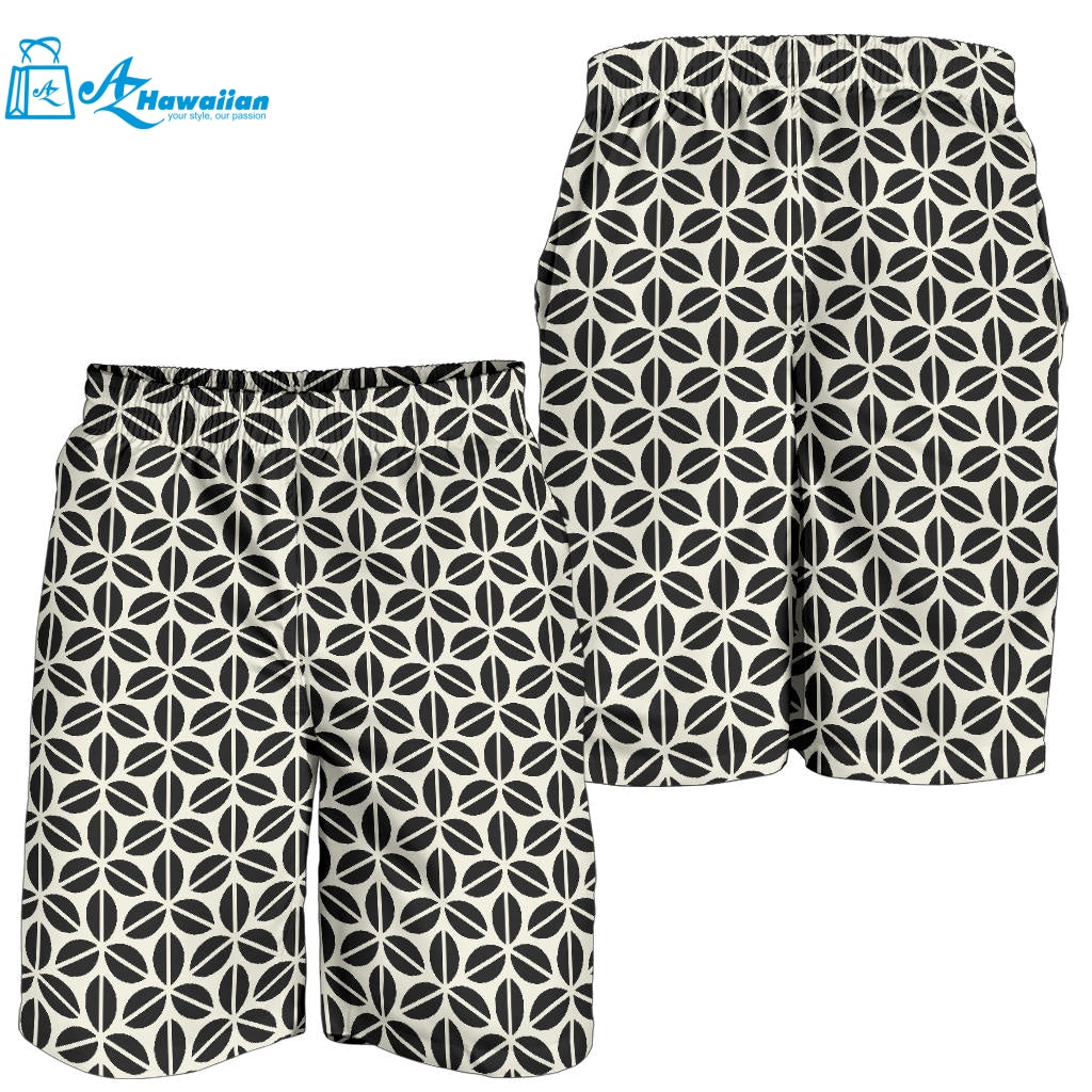 Coffee Bean Abstract Modern Pattern Men Shorts