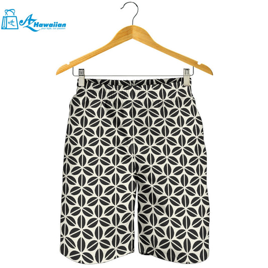 Coffee Bean Abstract Modern Pattern Men Shorts