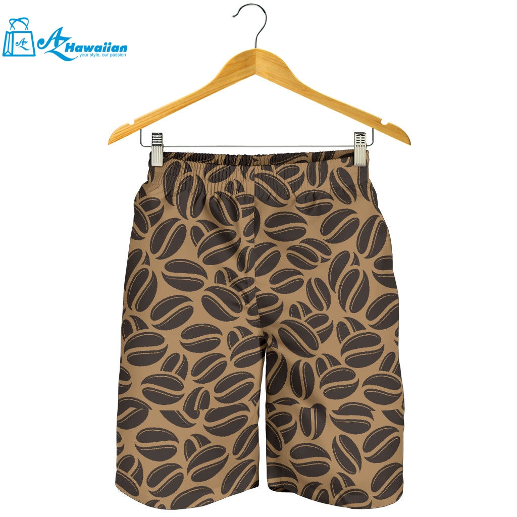 Coffee Bean On Brown Background Men Shorts