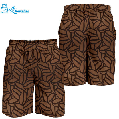 Coffee Bean Pattern Men Shorts