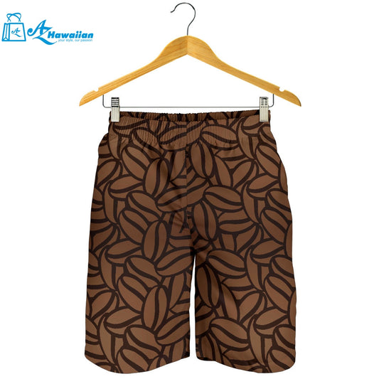 Coffee Bean Pattern Men Shorts