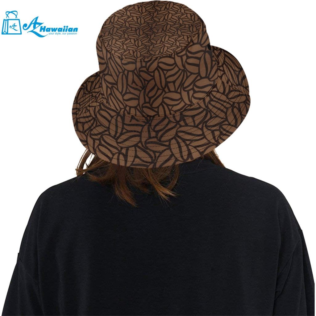 coffee bean pattern Unisex Bucket Hat