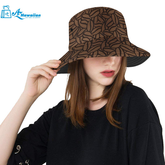 coffee bean pattern Unisex Bucket Hat